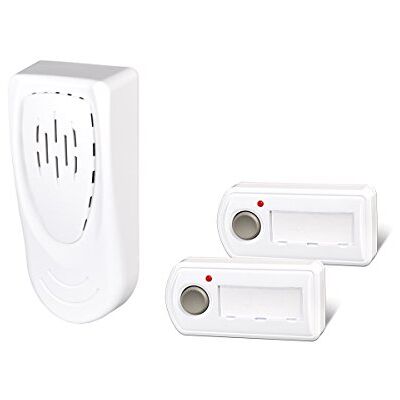Elektrobock Timbre inalámbrico para las baterías, 2 x transmisor Elektrobock Timbre inalámbrico para las baterías, 2 x transmisor