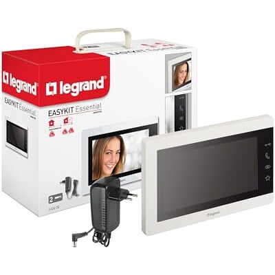 Legrand , Easykit Essential, Monitor Adicional de Videoportero, Pantalla a Color de 7", teclas de sensor, configuración personalizada, Blanco, Legrand , Easykit Essential, Monitor Adicional de Videoportero, Pantalla a Color de 7", teclas de sensor, configuración personalizada, Blanco,
