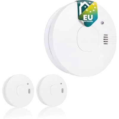 Smartwares Juego de 2 detectores de Humo Pilas reemplazables con una duración de 5 años Detección rápida y fiable 85 dB Smartwares Juego de 2 detectores de Humo Pilas reemplazables con una duración de 5 años Detección rápida y fiable 85 dB