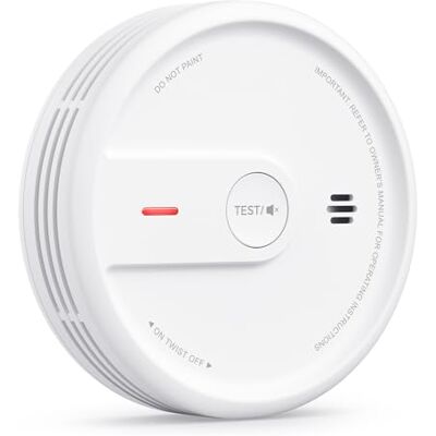X-Sense Detector de Humo, , 1 Unidad Alarma contra incendios, Batería de hasta 10 años, Botón de prueba y silencio, Indicador LED X-Sense Detector de Humo, , 1 Unidad Alarma contra incendios, Batería de hasta 10 años, Botón de prueba y silencio, Indicador LED