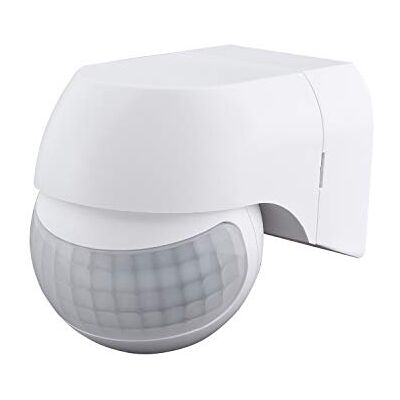 Elektrobock Detector de Movimiento Blanco, 140 Grados, Montaje en Pared, IP44 para Interior y Exterior, Adecuado para LED. Elektrobock Detector de Movimiento Blanco, 140 Grados, Montaje en Pared, IP44 para Interior y Exterior, Adecuado para LED.