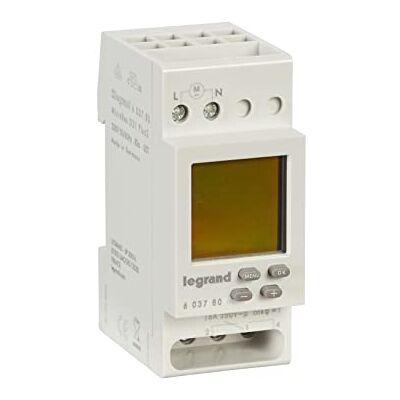 Legrand BTicino 603780 - Reloj programador semanal digital MicroRex D21 Plus2 230V - Timer Legrand BTicino 603780 - Reloj programador semanal digital MicroRex D21 Plus2 230V - Timer