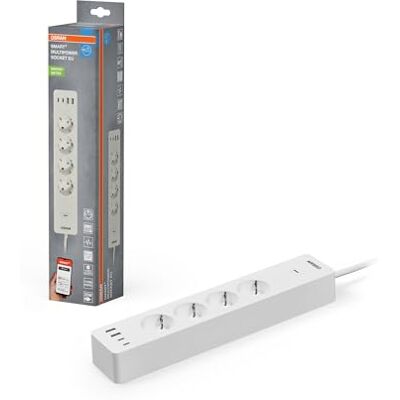 OSRAM Regleta de enchufes SMART+ Wifi de 4 vías, color blanco UE OSRAM Regleta de enchufes SMART+ Wifi de 4 vías, color blanco UE