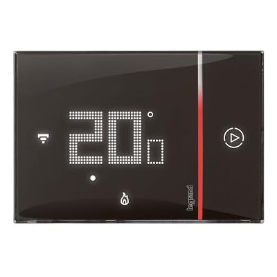 Legrand 49039 Termostato Conectado Smarther with Netatmo para Montaje Empotrado, 2 módulos, Color Negro Legrand 49039 Termostato Conectado Smarther with Netatmo para Montaje Empotrado, 2 módulos, Color Negro