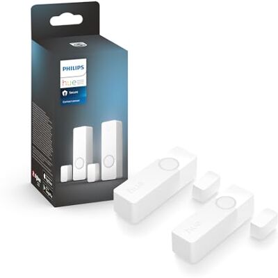 Philips Secure Sensor de Contacto Inteligente para Puertas y Ventanas, Control de Vigilancia y Luz Inteligente con Solo una App, Requiere Bridge, Pack de 2 Sensores, Blanco Philips Secure Sensor de Contacto Inteligente para Puertas y Ventanas, Control de Vigilancia y Luz Inteligente con Solo una App, Requiere Bridge, Pack de 2 Sensores, Blanco