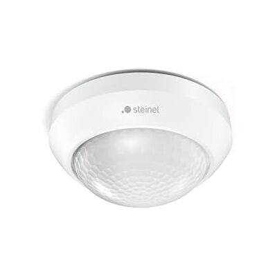 Steinel IS 360-3 Sensor de Movimiento PIR, Alcance de 12 Metros, Blanco con potencia de conmutación de 2000W, detección de 360°, compatibilidad con bombillas LED y montaje en el techo Steinel IS 360-3 Sensor de Movimiento PIR, Alcance de 12 Metros, Blanco con potencia de conmutación de 2000W, detección de 360°, compatibilidad con bombillas LED y montaje en el techo