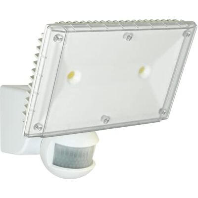 VEMER SENSOR 2LED Faro LED doble de exterior con detector de movimiento, proyector de pared con sensor de 13 W (2 x 13 W), IP55, blanco VEMER SENSOR 2LED Faro LED doble de exterior con detector de movimiento, proyector de pared con sensor de 13 W (2 x 13 W), IP55, blanco
