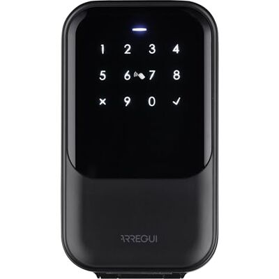 ARREGUI Keeper 2.0 Caja de Seguridad para Llaves con Apertura via App, Código por Teclado o Tarjeta Caja Fuerte para Llaves Exterior Guardallaves de Pared Apartamentos Turísticos Negro ARREGUI Keeper 2.0 Caja de Seguridad para Llaves con Apertura via App, Código por Teclado o Tarjeta Caja Fuerte para Llaves Exterior Guardallaves de Pared Apartamentos Turísticos Negro