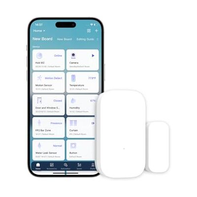 Aqara Sensor de Puertas y Ventanas, Requiere HUB, Conexión Zigbee Mini Sensor de Contacto Inalámbrico para Sistema de Alarma y Domótica, Compatible con Apple HomeKit, Alexa e IFTTT Aqara Sensor de Puertas y Ventanas, Requiere HUB, Conexión Zigbee Mini Sensor de Contacto Inalámbrico para Sistema de Alarma y Domótica, Compatible con Apple HomeKit, Alexa e IFTTT