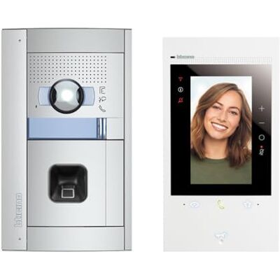 Bticino , Flex'One Classe 300EOS with Netatmo & Sfera Allmetal, incluye huella digital ekey, interfaz de vídeo inteligente Wi-Fi con Alexa integrado, cámara de color optimizada, Home+Security, 2 Bticino , Flex'One Classe 300EOS with Netatmo & Sfera Allmetal, incluye huella digital ekey, interfaz de vídeo inteligente Wi-Fi con Alexa integrado, cámara de color optimizada, Home+Security, 2