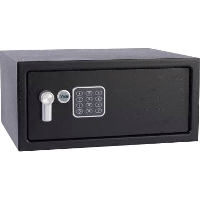 Yale Caja Fuerte Electrónica Portátil , Negro, PIN Digital 3–8 dígitos, 2 llaves, ideal para portátiles y objetos de valor en casa u oficina Yale Caja Fuerte Electrónica Portátil , Negro, PIN Digital 3–8 dígitos, 2 llaves, ideal para portátiles y objetos de valor en casa u oficina