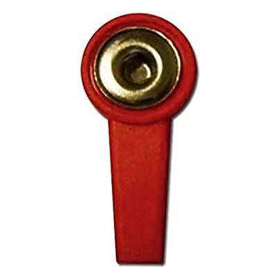 GIMA Fiab Adaptadores de clip de 4 mm, rojo, caja de 10, GIMA Fiab Adaptadores de clip de 4 mm, rojo, caja de 10,