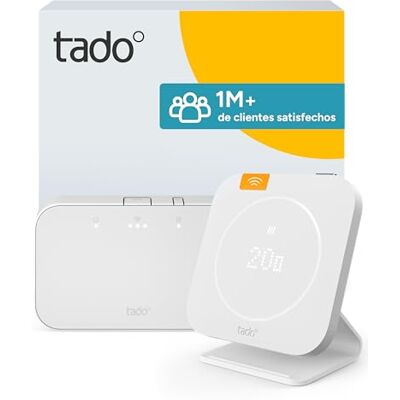 tado Kit de Inicio inalámbrico ° Smart Thermostat X (2.ª generación) – Incluye Bridge X, Receptor inalámbrico, Control de calefacción para calderas y calefacción por Suelo Radiante. tado Kit de Inicio inalámbrico ° Smart Thermostat X (2.ª generación) – Incluye Bridge X, Receptor inalámbrico, Control de calefacción para calderas y calefacción por Suelo Radiante.