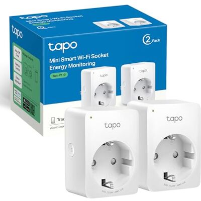 Tapo P110 (2-Pack) Enchufe Inteligente WiFi, Medición de Consumo, App/Voz Tapo P110 (2-Pack) Enchufe Inteligente WiFi, Medición de Consumo, App/Voz