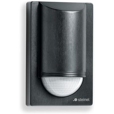 Steinel IS 2180 Eco Detector de Movimiento Negro, Sensor PIR 180°/12 m, Carga de conmutación LED 350 W, Sensor de Pared, protección antideslizamiento Steinel IS 2180 Eco Detector de Movimiento Negro, Sensor PIR 180°/12 m, Carga de conmutación LED 350 W, Sensor de Pared, protección antideslizamiento