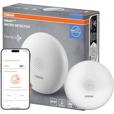 OSRAM Smart+ WiFi Detector de Agua, Blanco OSRAM Smart+ WiFi Detector de Agua, Blanco