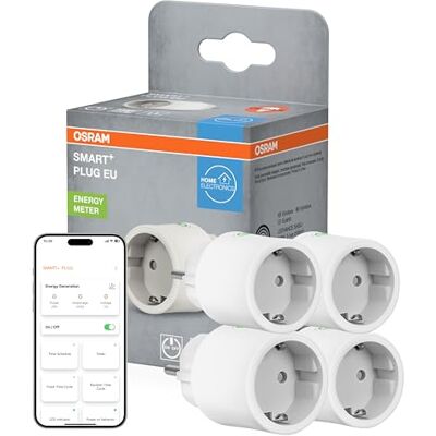 OSRAM Enchufe inteligente Smart+ Wifi UE 10 A 2300 W IP20 SMART+ MATTER Plug, Plugs, 48 mm dia, , Paquete de 1 OSRAM Enchufe inteligente Smart+ Wifi UE 10 A 2300 W IP20 SMART+ MATTER Plug, Plugs, 48 mm dia, , Paquete de 1