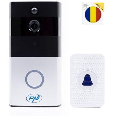 PNI Paquete de videoportero Inteligente SafeHome PT710B WiFi HD, P2P y Sticky Pad Flag Incluido PNI Paquete de videoportero Inteligente SafeHome PT710B WiFi HD, P2P y Sticky Pad Flag Incluido