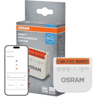 OSRAM Módulo de conmutación SMART+ WiFi para persiana enrollable con motor 4A, color blanco OSRAM Módulo de conmutación SMART+ WiFi para persiana enrollable con motor 4A, color blanco