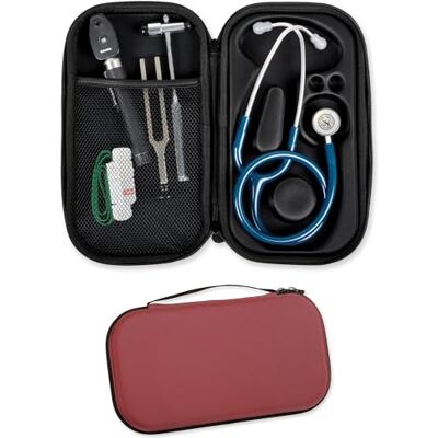 GIMA CASO PORTA ESTETOSCOPIO Bordeaux Estuche rígido protector de para estetoscopios tubulares GIMA CASO PORTA ESTETOSCOPIO Bordeaux Estuche rígido protector de para estetoscopios tubulares