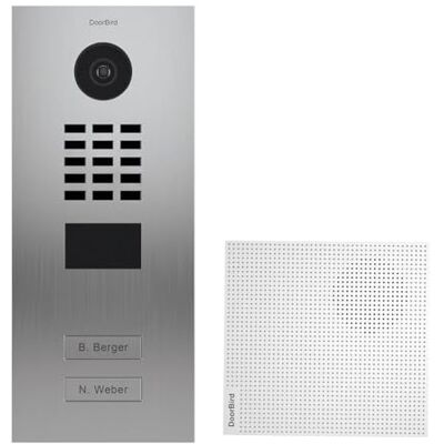 Doorbird Portero de vídeo IP con 2 timbres D2102V (Acero Inoxidable, Incluye Campanilla Plateada) Doorbird Portero de vídeo IP con 2 timbres D2102V (Acero Inoxidable, Incluye Campanilla Plateada)