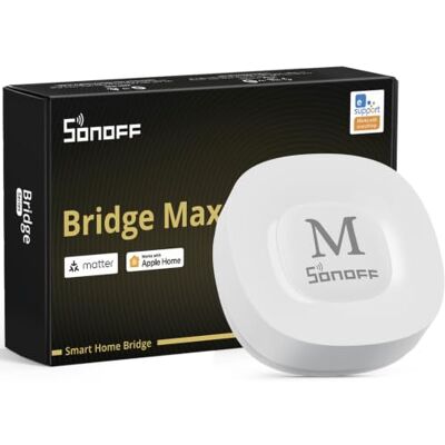 SONOFF Bridge Max Smart-Home-Brücke (Bridge-M) Matter Bridge & Zigbee Gateway para Apple Home, Alexa, Google Home, Home y Home Assistant, RJ45 Ethernet y WLAN SONOFF Bridge Max Smart-Home-Brücke (Bridge-M) Matter Bridge & Zigbee Gateway para Apple Home, Alexa, Google Home, Home y Home Assistant, RJ45 Ethernet y WLAN