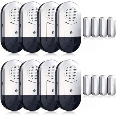 Daytech Sensor Alarma para Puertas y Ventanas- Magnético Inalámbrico Campana de Apertura para Niños,Casa, Hogar, Refrigerador, Comercio, Coche, Antirrobo Detectores Sirenas (8PCS) Daytech Sensor Alarma para Puertas y Ventanas- Magnético Inalámbrico Campana de Apertura para Niños,Casa, Hogar, Refrigerador, Comercio, Coche, Antirrobo Detectores Sirenas (8PCS)