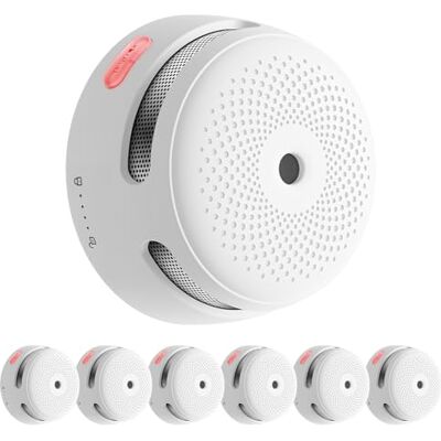 X-Sense Detector de Humo WiFi, Alarma con Notificaciones al Móvil y Silencio Remoto (Requiere Base SBS50), Certificado EN 14604, Batería Reemplazable de 5 Años de Duración, 85 dB, , 6 Uds. X-Sense Detector de Humo WiFi, Alarma con Notificaciones al Móvil y Silencio Remoto (Requiere Base SBS50), Certificado EN 14604, Batería Reemplazable de 5 Años de Duración, 85 dB, , 6 Uds.