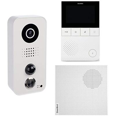 Doorbird Kit de videoportero IP D101 con Monitor de vídeo A1101 y Timbre A1061W Doorbird Kit de videoportero IP D101 con Monitor de vídeo A1101 y Timbre A1061W