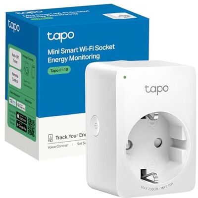 Tapo P110 Enchufe Inteligente WiFi, Medición de Consumo,Control App/Voz Programa Horarios y Temporizadores. Monitorización de Energía. Modo Ausente. Control App . Control Voz Alexa/Google. Tapo P110 Enchufe Inteligente WiFi, Medición de Consumo,Control App/Voz Programa Horarios y Temporizadores. Monitorización de Energía. Modo Ausente. Control App . Control Voz Alexa/Google.
