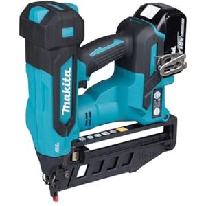 Makita 18V Li-ion LXT Clavadora de acabado sin escobillas completa con 2 baterías de 5,0 Ah y cargador suministrado en una funda Makpac Makita 18V Li-ion LXT Clavadora de acabado sin escobillas completa con 2 baterías de 5,0 Ah y cargador suministrado en una funda Makpac