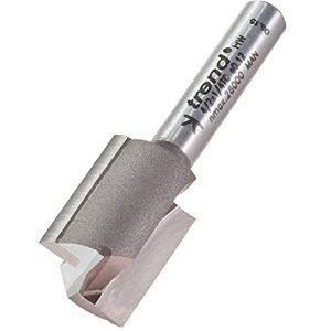 Trend Profesional Fresa Recta de Dos Canales, Vástago de 1/4 Pulgada, Diámetro de Corte de 16mm, metal duro (TCT), Trend Profesional Fresa Recta de Dos Canales, Vástago de 1/4 Pulgada, Diámetro de Corte de 16mm, metal duro (TCT),