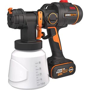 WORX Nitro Sistema de pulverización de Pintura con batería (20 V, Potente Motor sin escobillas, 3 pulverizadores y 4 tamaños de Boquilla, fácil Limpieza, pulverización Uniforme, Incluye WORX Nitro Sistema de pulverización de Pintura con batería (20 V, Potente Motor sin escobillas, 3 pulverizadores y 4 tamaños de Boquilla, fácil Limpieza, pulverización Uniforme, Incluye