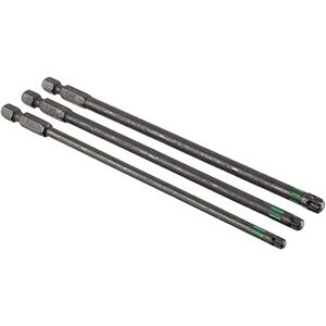 kwb Juego de 3 puntas de 150 mm Torx T25, T30, T40, Torsion (TQ 60 acero, zona de torsión, ISO 1173 accionamiento C6.3), L kwb Juego de 3 puntas de 150 mm Torx T25, T30, T40, Torsion (TQ 60 acero, zona de torsión, ISO 1173 accionamiento C6.3), L