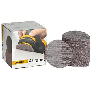 Mirka Discos de lijado de malla Abranet Ø 77 mm cierre adhesivo/grano P600 / 50 piezas/para lijar madera, masilla, barniz, plástico / Mirka Discos de lijado de malla Abranet Ø 77 mm cierre adhesivo/grano P600 / 50 piezas/para lijar madera, masilla, barniz, plástico /
