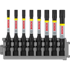 Bosch Professional 8 uds. Punta de Atornillar Torx (Impact Control, T Bits, Longitud 50mm, Pick and Click, Accesorio Atornilladores de Impacto) Bosch Professional 8 uds. Punta de Atornillar Torx (Impact Control, T Bits, Longitud 50mm, Pick and Click, Accesorio Atornilladores de Impacto)