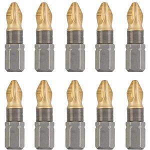 kwb Titan Bits – Juego de 10 puntas PZ 2 bits 25 mm, caja de bits, 1/4 hexagonal exterior, universal kwb Titan Bits – Juego de 10 puntas PZ 2 bits 25 mm, caja de bits, 1/4 hexagonal exterior, universal