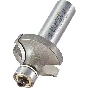 Cutter Ovolo con guía de rodamiento Trend 46/145x1/4tc - Radio 11.1mm, Corte 18mm Cutter Ovolo con guía de rodamiento Trend 46/145x1/4tc - Radio 11.1mm, Corte 18mm