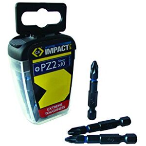 C.K Bits para atornilladores de percusión "Blue Steel" 50mm PZ2 (caja con 10 piezas) C.K Bits para atornilladores de percusión "Blue Steel" 50mm PZ2 (caja con 10 piezas)