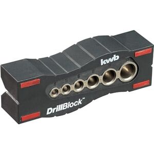 kwb Guía de perforación, Para taladros en ángulos rectos y precisos en superficies, Materiales redondos y bordes, Incluye puntos de agarre, Medidor de perforación en tarjeta, Diámetro de 4-12 mm kwb Guía de perforación, Para taladros en ángulos rectos y precisos en superficies, Materiales redondos y bordes, Incluye puntos de agarre, Medidor de perforación en tarjeta, Diámetro de 4-12 mm