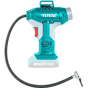TOTAL Pistola Compresor a Batería P20S de 20 V Bomba de Aire Eléctrica para Inflar Neumáticos, Balones y Colchones- Máxima Presión de 150 Psi/10 Bar TOTAL Pistola Compresor a Batería P20S de 20 V Bomba de Aire Eléctrica para Inflar Neumáticos, Balones y Colchones- Máxima Presión de 150 Psi/10 Bar