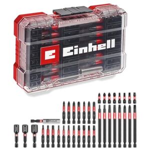 Einhell M-CASE Juego de 38 brocas de impacto (puntas de 25 mm, puntas de 50 mm, puntas de 90 mm, llaves hexagonales, soporte de brocas de 60 mm, incluye caja de almacenamiento) Einhell M-CASE Juego de 38 brocas de impacto (puntas de 25 mm, puntas de 50 mm, puntas de 90 mm, llaves hexagonales, soporte de brocas de 60 mm, incluye caja de almacenamiento)