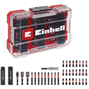 Einhell M-CASE Juego de 39 puntas de impacto y vasos (25 mm, 50 mm, llaves hexagonales, adaptador de 60 mm, incluye caja de almacenamiento) Einhell M-CASE Juego de 39 puntas de impacto y vasos (25 mm, 50 mm, llaves hexagonales, adaptador de 60 mm, incluye caja de almacenamiento)