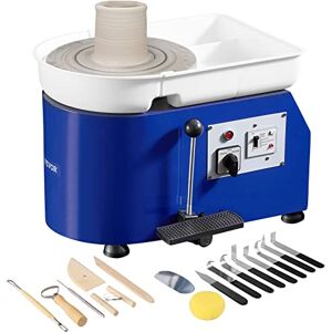 VEVOR Máquina de Rueda de Cerámica Eléctrica Diámetro de 28 cm Torno de Alfarero Eléctrico 350 W Máquina de Arcilla de Cerámica 0-300 rpm Carga Máxima de 5 kg con Pedal para Modelar Artesanía Cerámica VEVOR Máquina de Rueda de Cerámica Eléctrica Diámetro de 28 cm Torno de Alfarero Eléctrico 350 W Máquina de Arcilla de Cerámica 0-300 rpm Carga Máxima de 5 kg con Pedal para Modelar Artesanía Cerámica