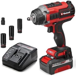 Einhell Professional atornillador de impacto con batería IMPAXXO 18/450 (1x4,0Ah) Power X-Change (18 V, 450 Nm, brushless, alojamiento cuadrado exterior, incl. batería 4 Ah, cargador, juego de llaves) Einhell Professional atornillador de impacto con batería IMPAXXO 18/450 (1x4,0Ah) Power X-Change (18 V, 450 Nm, brushless, alojamiento cuadrado exterior, incl. batería 4 Ah, cargador, juego de llaves)
