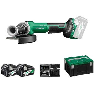 HIKOKI Akku Winkelschleifer G3615DVF (36V, 1x2,5 Ah Li-ion Akku, Schleifscheiben Ø:150 mm, Antriebsspindel:M14, Brushless Motor, Leerlaufdrehzahl:3200-8000 min-1,) Zubehör komplett im HSCIII Koffer HIKOKI Akku Winkelschleifer G3615DVF (36V, 1x2,5 Ah Li-ion Akku, Schleifscheiben Ø:150 mm, Antriebsspindel:M14, Brushless Motor, Leerlaufdrehzahl:3200-8000 min-1,) Zubehör komplett im HSCIII Koffer