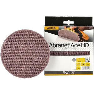 Mirka Abranet Ace HD Discos de malla Ø 150mm cierre adhesivo/grano P40 / 5 piezas / / Para excéntricas y lijadoras de 150mm / Para lijar superficies duras, madera, masilla, barniz, metal Mirka Abranet Ace HD Discos de malla Ø 150mm cierre adhesivo/grano P40 / 5 piezas / / Para excéntricas y lijadoras de 150mm / Para lijar superficies duras, madera, masilla, barniz, metal