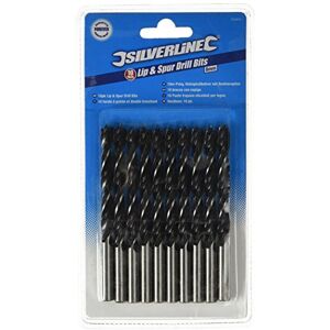 Silverline Tools Brocas con espiga, 8 mm, Caja de 10 Silverline Tools Brocas con espiga, 8 mm, Caja de 10