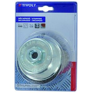 Tivoly Cepillo COPA para amoladora, hilos de acero ondulado, decapado de metal diámetro 100 mm alambre 0,35 mm Tivoly Cepillo COPA para amoladora, hilos de acero ondulado, decapado de metal diámetro 100 mm alambre 0,35 mm