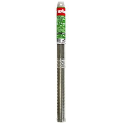 Telwin Electrodos rutiles en acero inoxidable para soldar, 10 piezas, D. 2.5 mm Telwin Electrodos rutiles en acero inoxidable para soldar, 10 piezas, D. 2.5 mm
